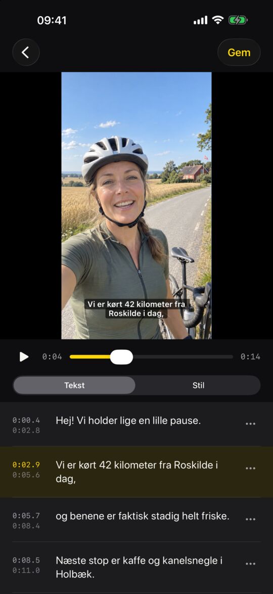 Ret ord og tider, mens du ser videoen