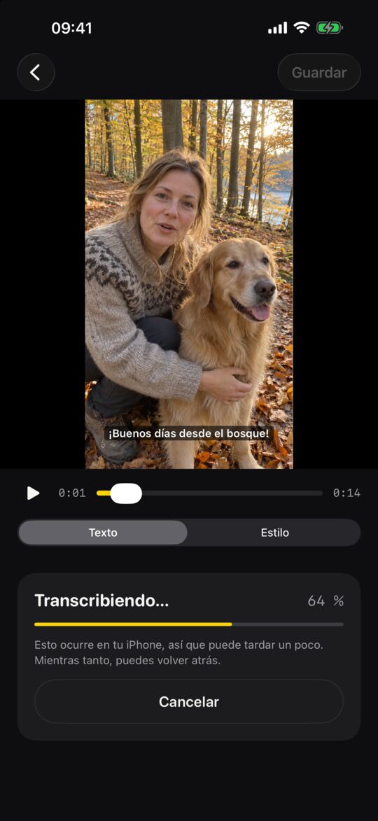 Se transcribe en tu iPhone